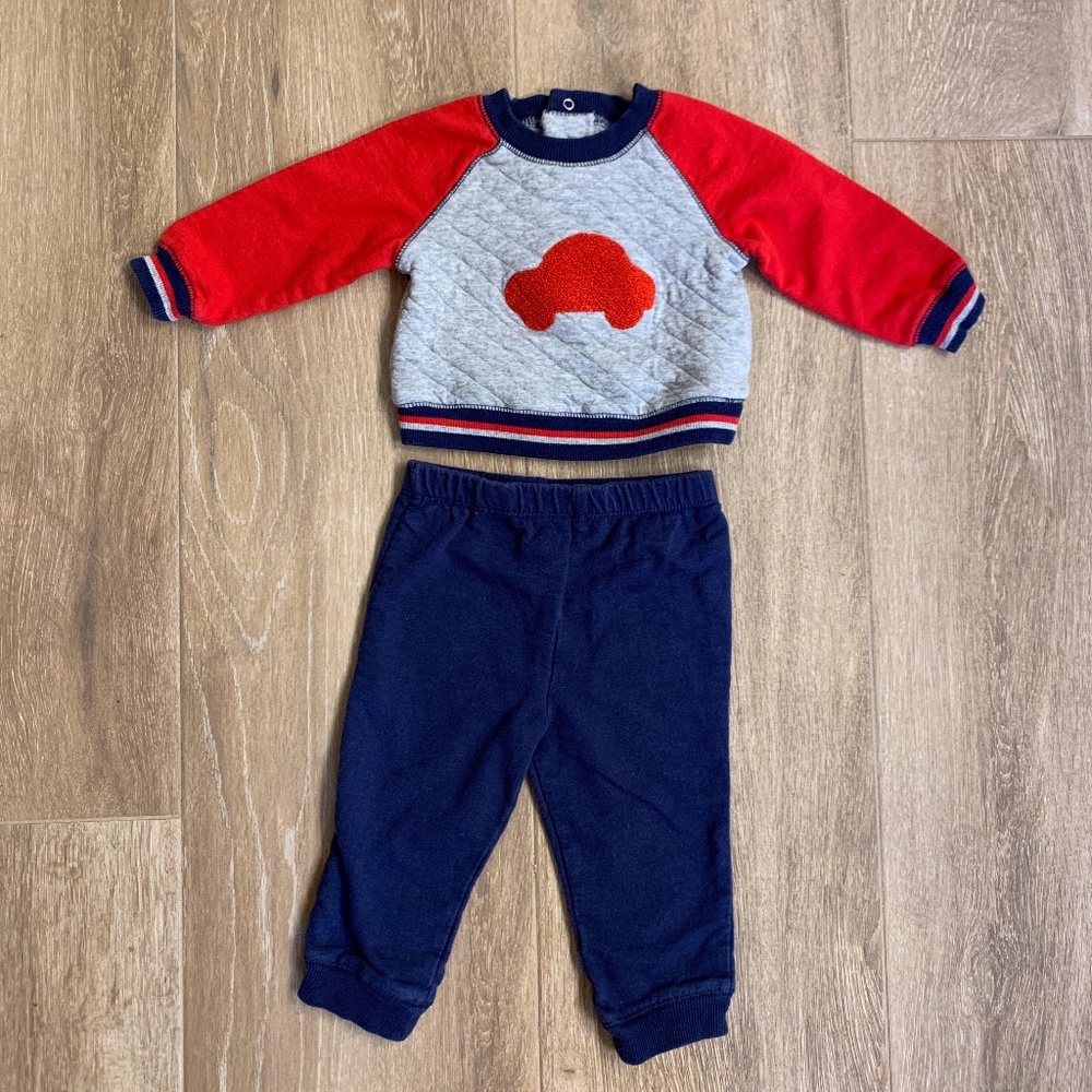 Little Me Two-Piece Car Outfit - 12 months
